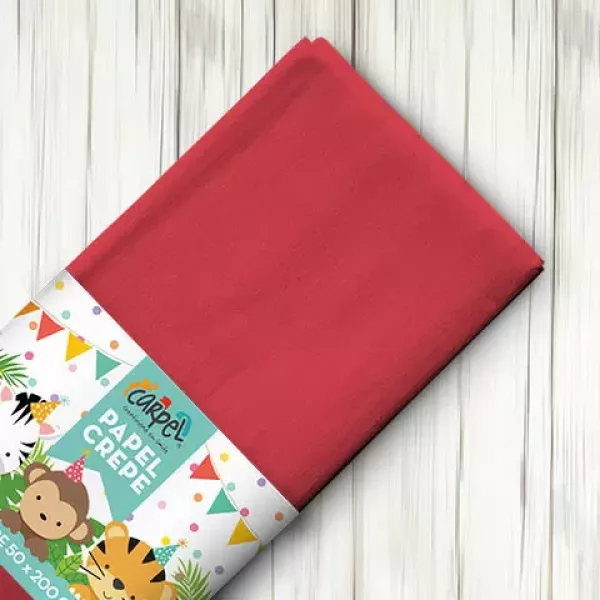 PAPEL CREPE ROJO CARPEL 50X200 CM