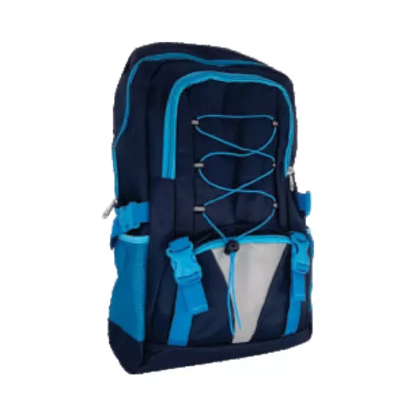 MOCHILA UTIL UNO AZ/CEL C/BOLS FRENTE Y LAT (URB-01)