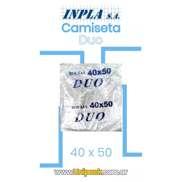 CAMISETA 40 X 50 DUO REFORZADA