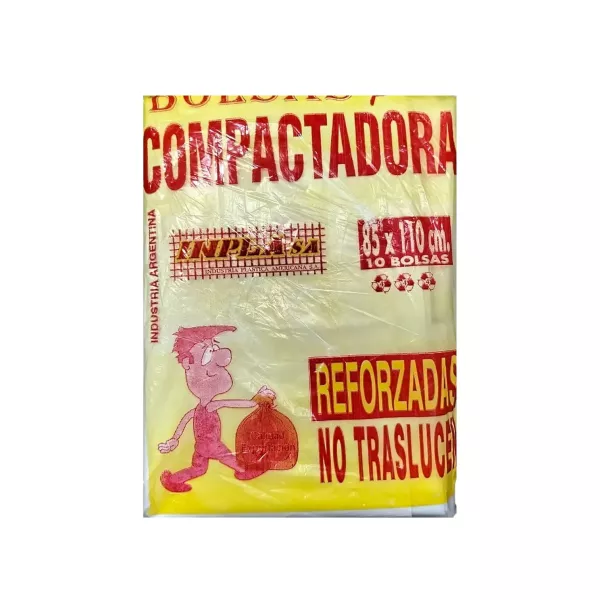 BOLSA CONSORCIO REFORZADO  A.D. CRISTAL 85 X 110 X 10U.