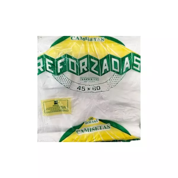 CAMISETA 45 X 60 INPLA REFORZADAS X 100U.