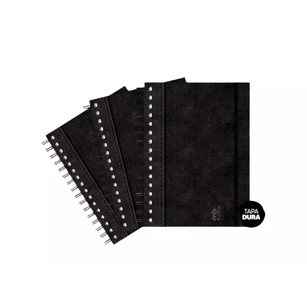 AGENDA ONIX ESP. UOMO BLACK 16X22 320P HXD AG25A010