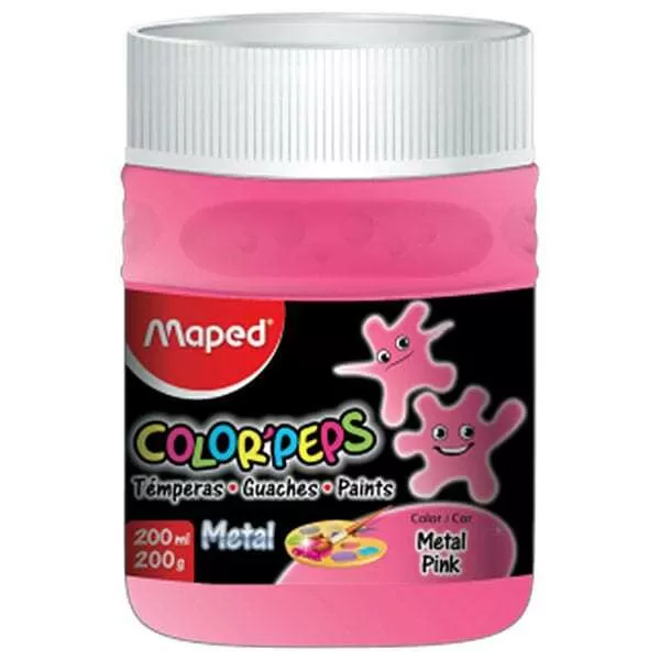 TEMPERA COLORPEPS POTE 250G PINK METAL