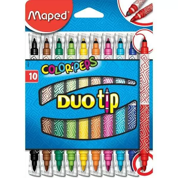 ROTULADORES DUO TIP COLORPEPS X 10U