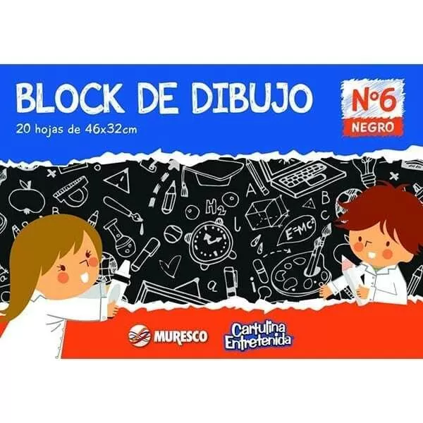 BLOCK DIBUJO MURESCO N°6 COLOR 32X46 X 24H