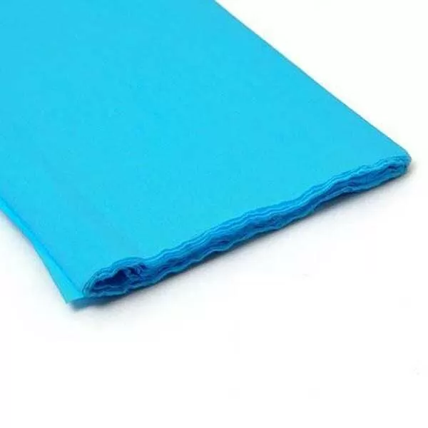 PAPEL CREPE CREPING CELESTE