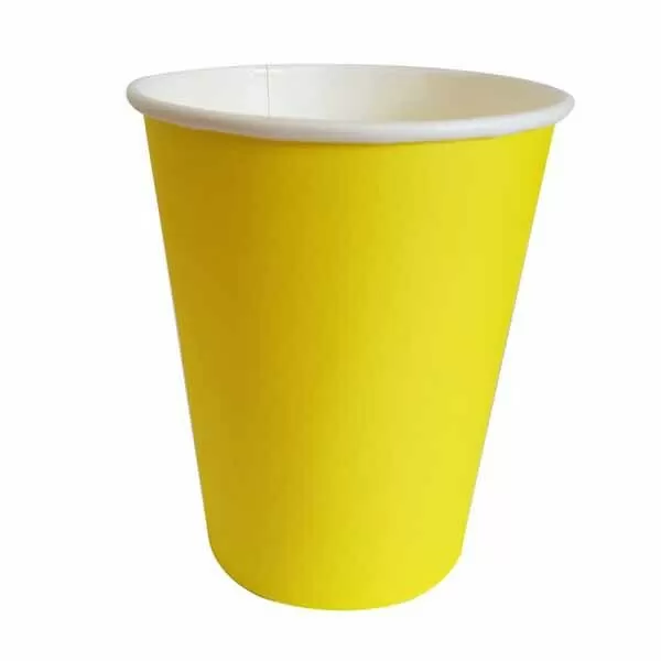 VASO POLIPAPEL AMARILLO 8 OZ. X 20U