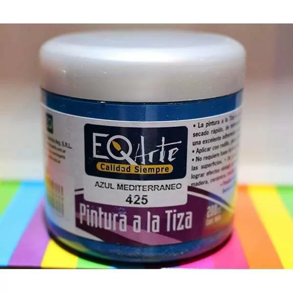 PINTURA A LA TIZA EQ 200CC AZUL MEDITE. 425