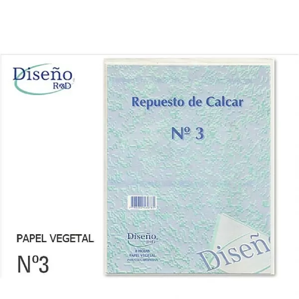 REP. CALCAR VEGETAL N°3 DISEÑO X 8U