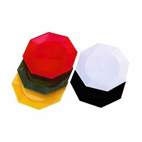 PLATO PP OCTOGONAL KOVAL ROJO 17CM X 10U