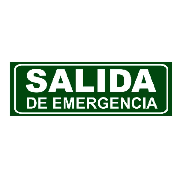 CARTEL PVC SALIDA DE EMERGENCIA