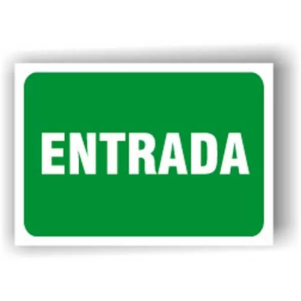 CARTEL PVC ENTRADA