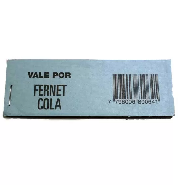 VALE DE FERNET COLA X 100U