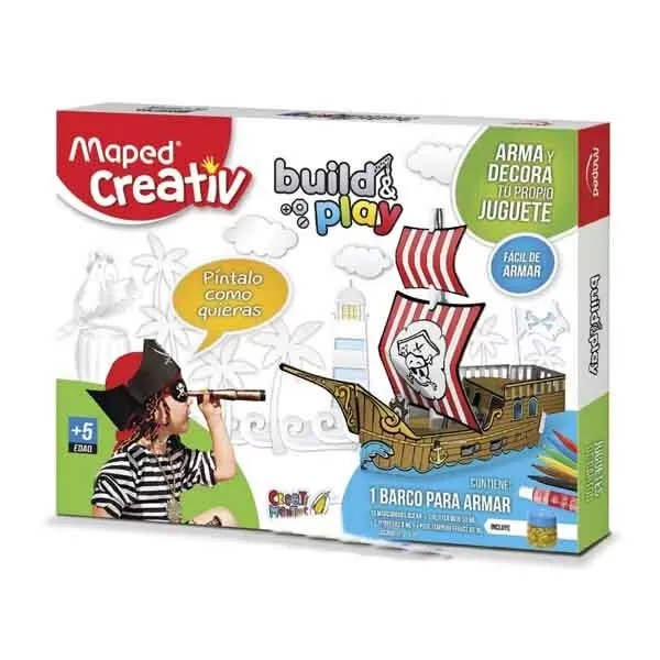 SET DIDACTICO MAPED BARCO DE CARTON