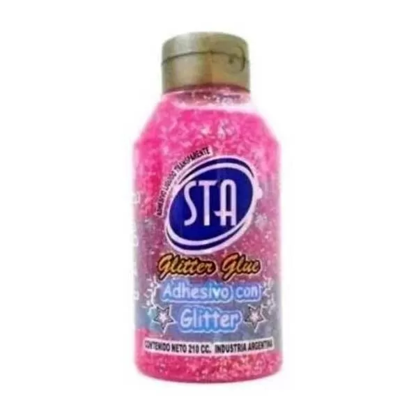 ADHESIVO GLITTER STA 210CC ROSA