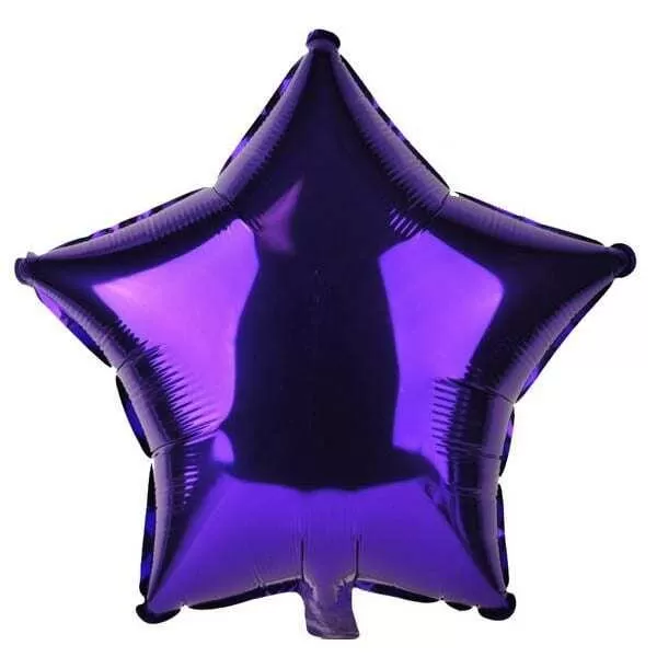 GLOBO ESTRELLA VIOLETA METAL 18