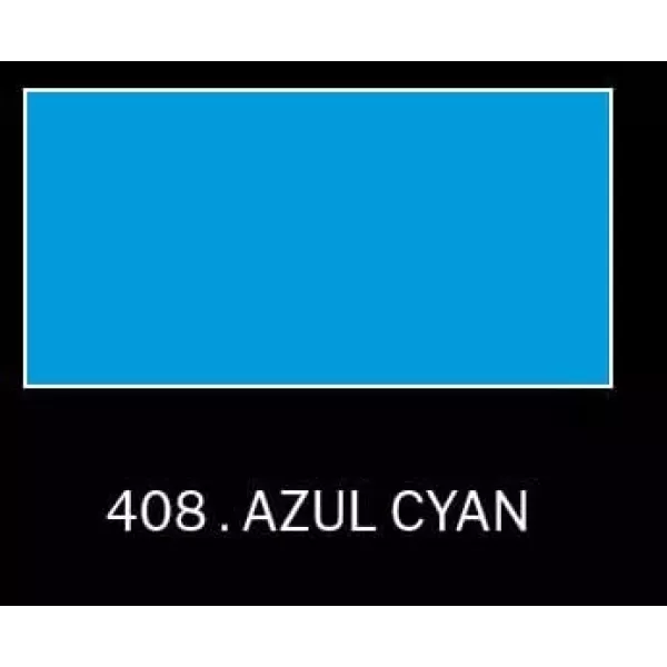 PINTURA TELA EQ 37CC AZUL CYAN 408