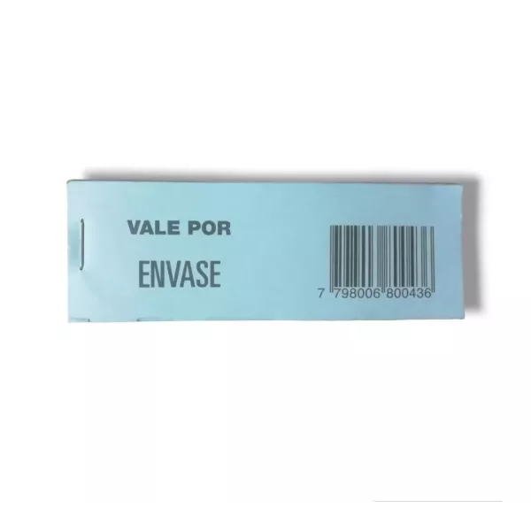VALE DE ENVASE X 100U