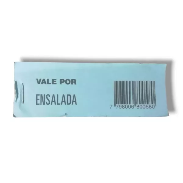 VALE DE ENSALADA X 100U