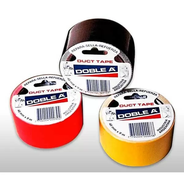 CINTA DUCT TAPE DOBLE A COLOR 48MM X 9MT.