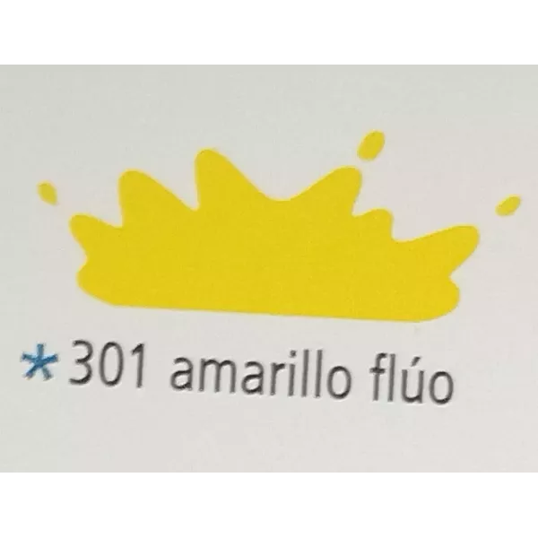 PINTURA ACR. DELARTE 50CC AMARILLO FLUO 301
