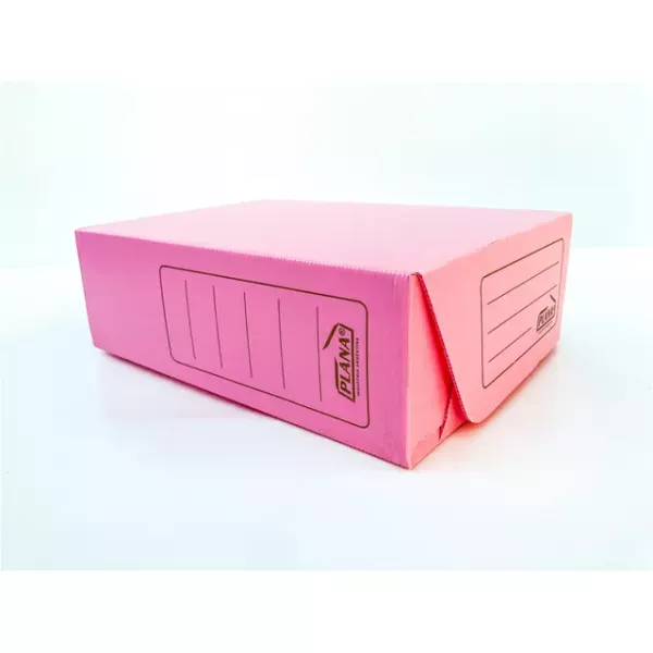 CAJA PLAST. PLANA OF. 12 TV ROSA PASTEL 701