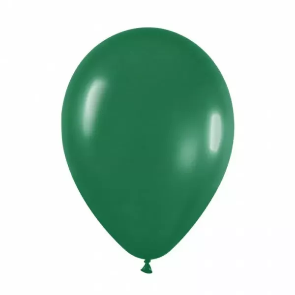 GLOBO PARTY TIME 9 x 50u VERDE OSCURO