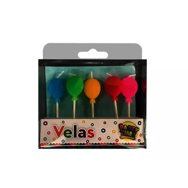KIT VELAS GLOBOS PARTY TIME X 5U (629065)
