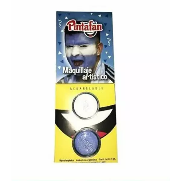 MAQUILLAJE ACUARELABLE PINTAFAN CELESTE BCO. x 2 (13-02)