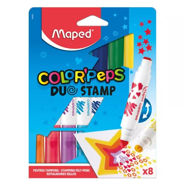 ROTULADORES COLORPEPS DUO STAMP X 8U