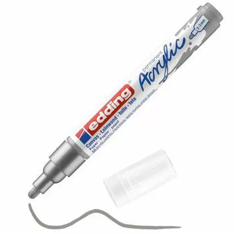 MARCADOR EDDING 5100 ACRILICO MEDIO PLATA