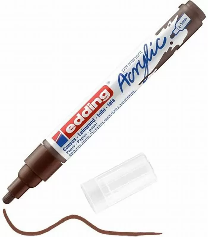 MARCADOR EDDING 5100 ACRILICO MEDIO CHOCOLATE