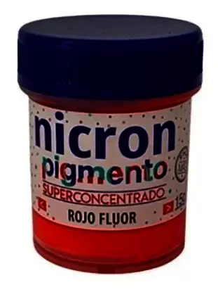 PIGMENTO NICRON X 15GR ROJO FLUOR