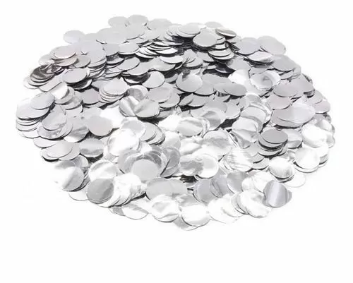 CONFETI PARA GLOBOS PLATA 1.5CM X 20GR